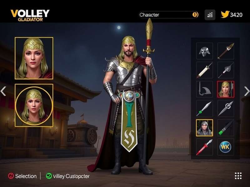Volley Gladiator Overlord Character Customization
